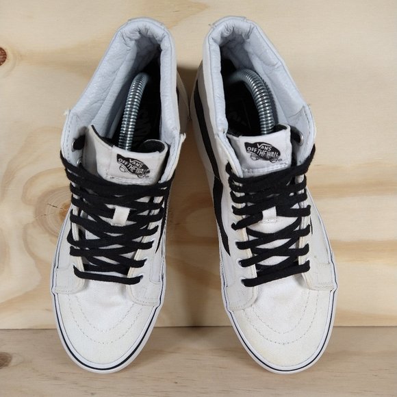Vans - Off The Wall - SK-8 Hi - Cream/Black - Women''s - 11 - Picture 7 of 9